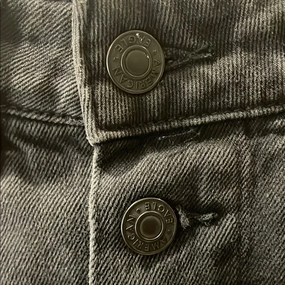 American Eagle Outfitters Black Denim Mini Skirt - Picture 3 of 10